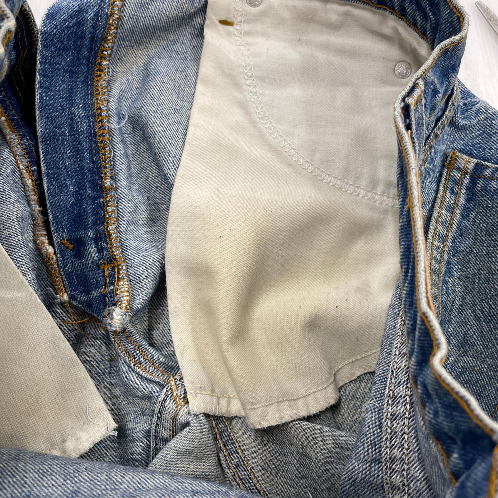 デニムパンツ Levi's USA製 505-0217 オレンジタブ 34 ブルー