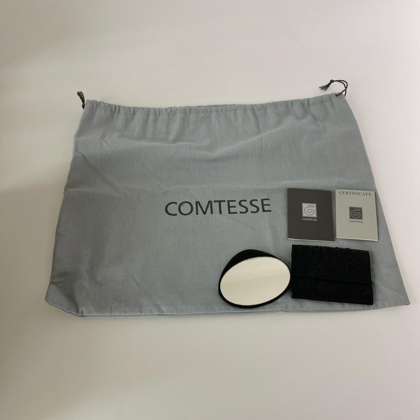 その他バッグ COMTESSE オーストリッチ バッグ ブラック