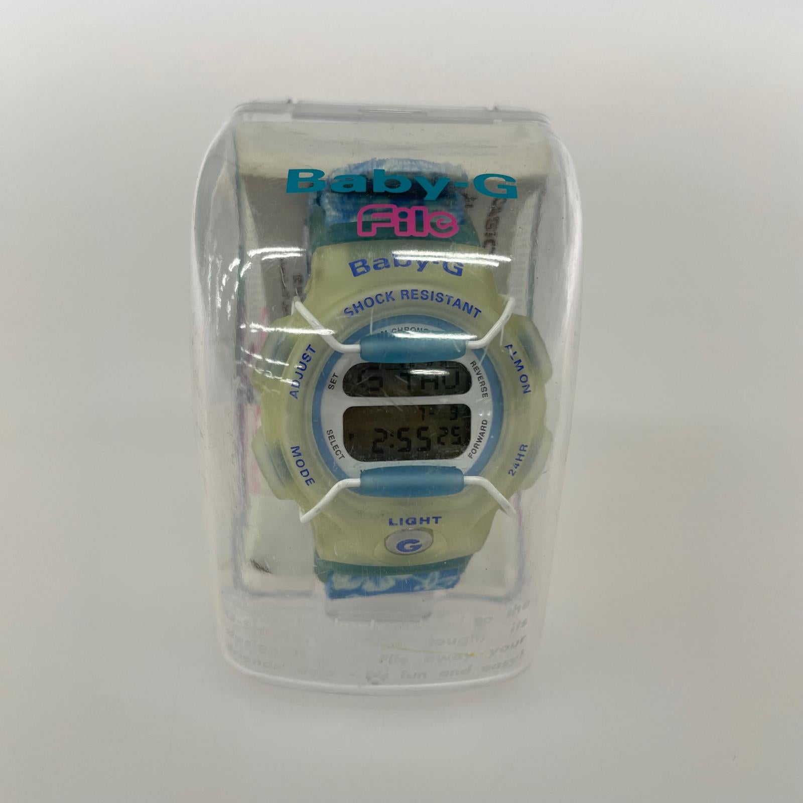 腕時計 デジタル QZ腕時計 ラバー BG-350 ホワイト