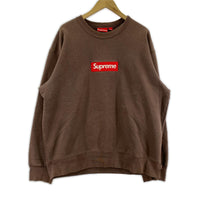 スウェット Supreme 22AW Box Logo Crewneck L ブラウン L ブラウン