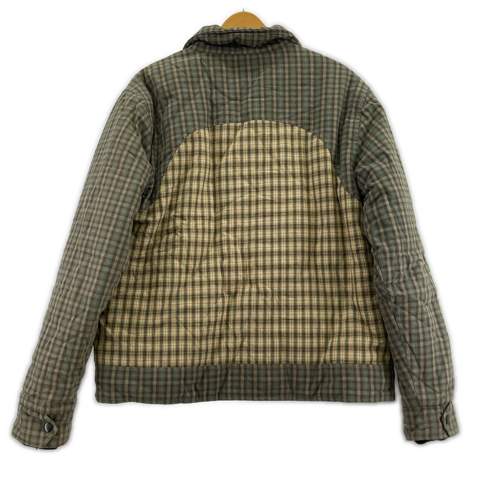 ジャケット STUSSY 中綿ジャケット チェックGR/YE M マルチカラー