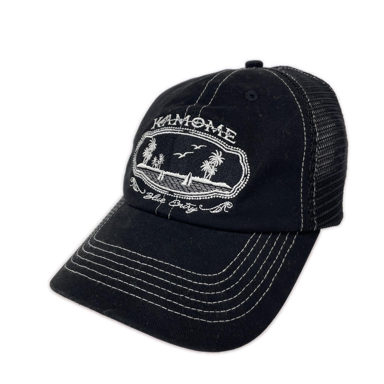 キャップ yo-sea ライブ限定品 kamome メッシュキャップ 黒 ブラック