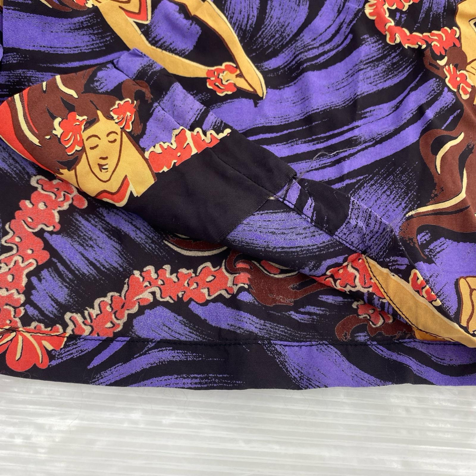 半袖シャツ アロハシャツ (XL) SS34857 パープル