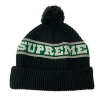 ニットキャップ Big Stripe Beanie ブラック