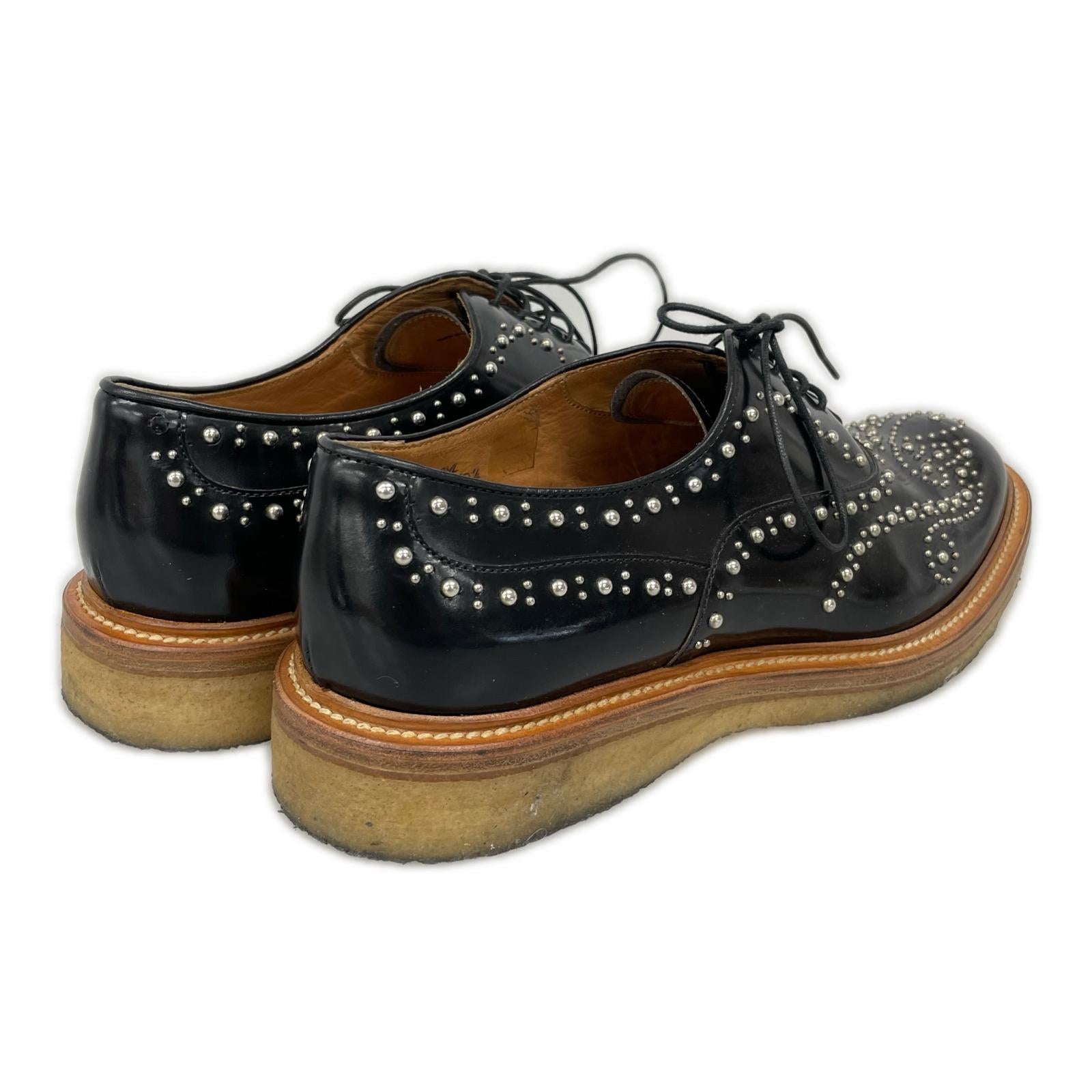 シューズ Church's Burwood スタッズ レザーシューズ 40 1/2 ブラック ブラック