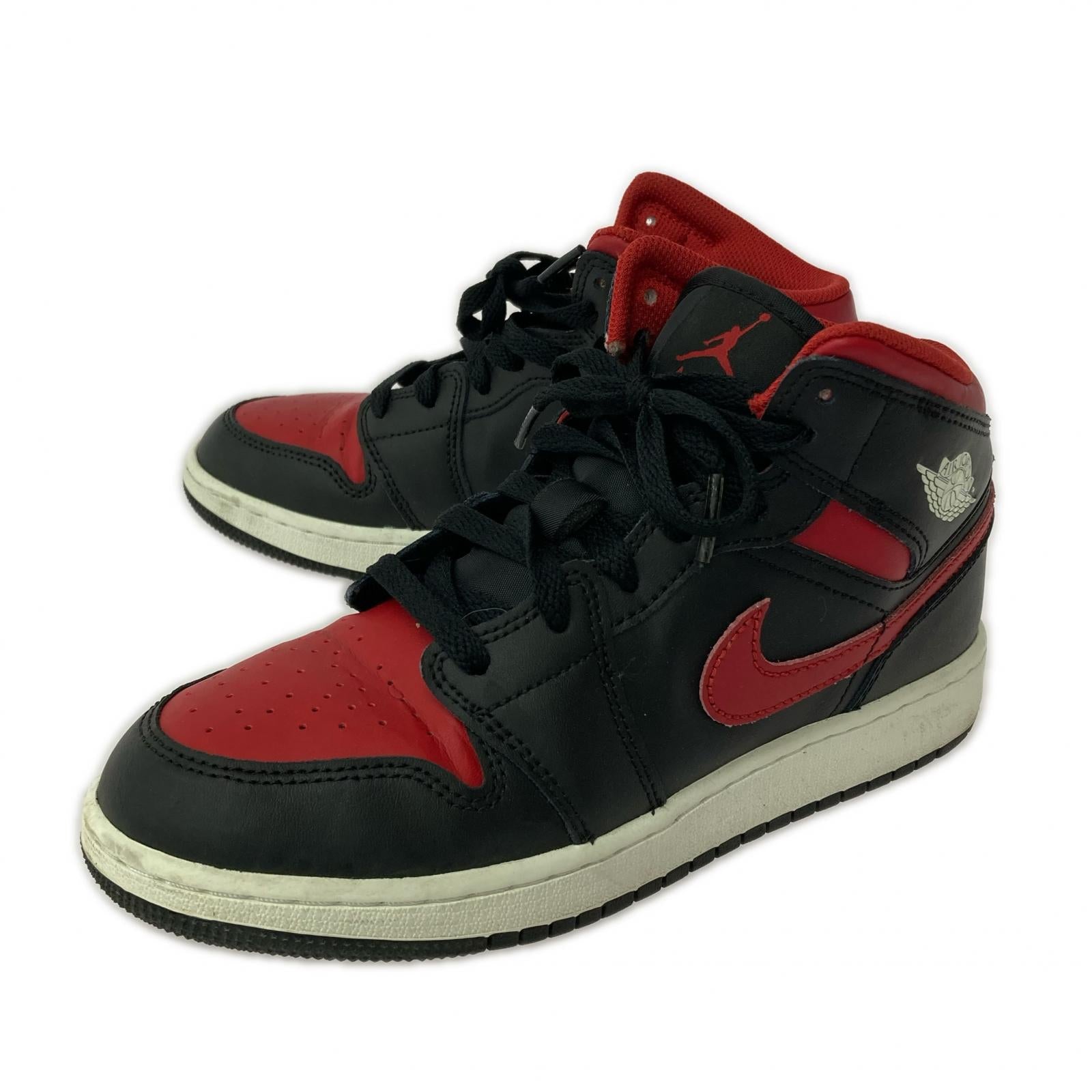 スニーカー Air Jordan 1 Mid Bred/DQ8432-067 23.5cm (US5 1/2 UK5 EU37)