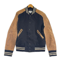 ジャケット MAISON MARGIELA 16SS VARSITY LEATHER JACKET 48 ベージュ×ブラック 48