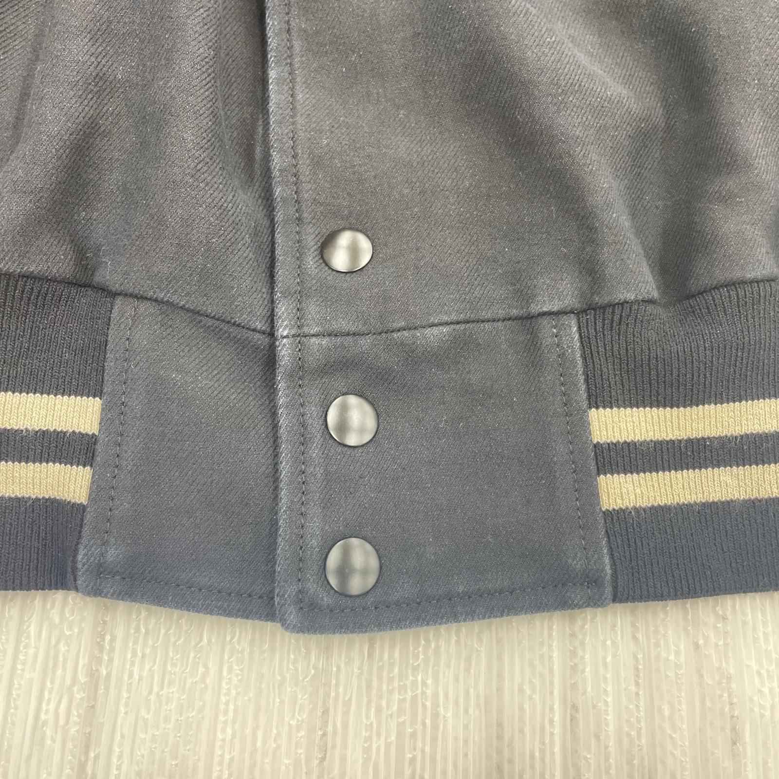 ジャケット MAISON MARGIELA 16SS VARSITY LEATHER JACKET 48 ベージュ×ブラック 48