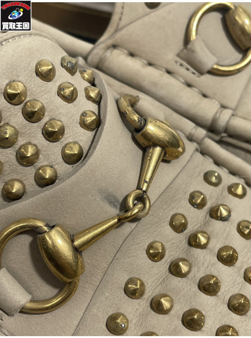 GUCCI ホースビット スタッズローファー