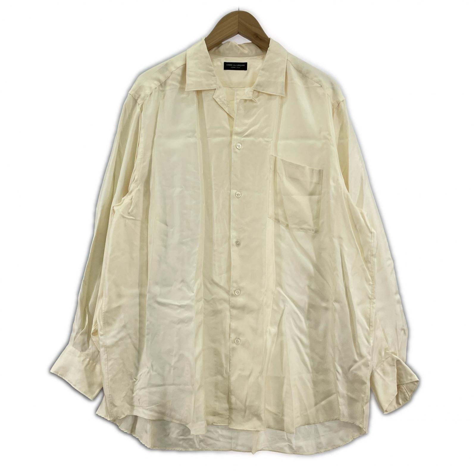 長袖シャツ HOMME PLUS 80s~ シルクオープンカラーシャツ