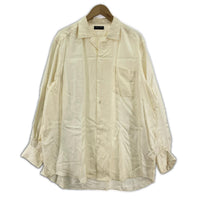 長袖シャツ HOMME PLUS 80s~ シルクオープンカラーシャツ