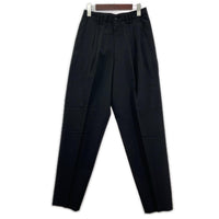 パンツ HOMME PLUS 80s ウールスラックス 黒 S S ブラック