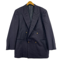 ジャケット MOSCHINO ピークドラペル ダブルジャケット 48 NVY