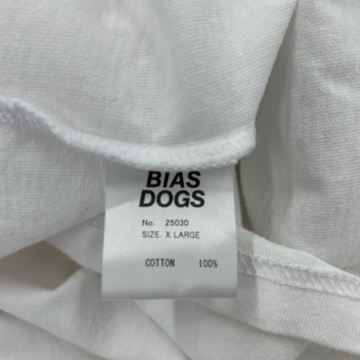 その他トップス BIAS DOGS READY TO DINE TEE WHT/XL ホワイト