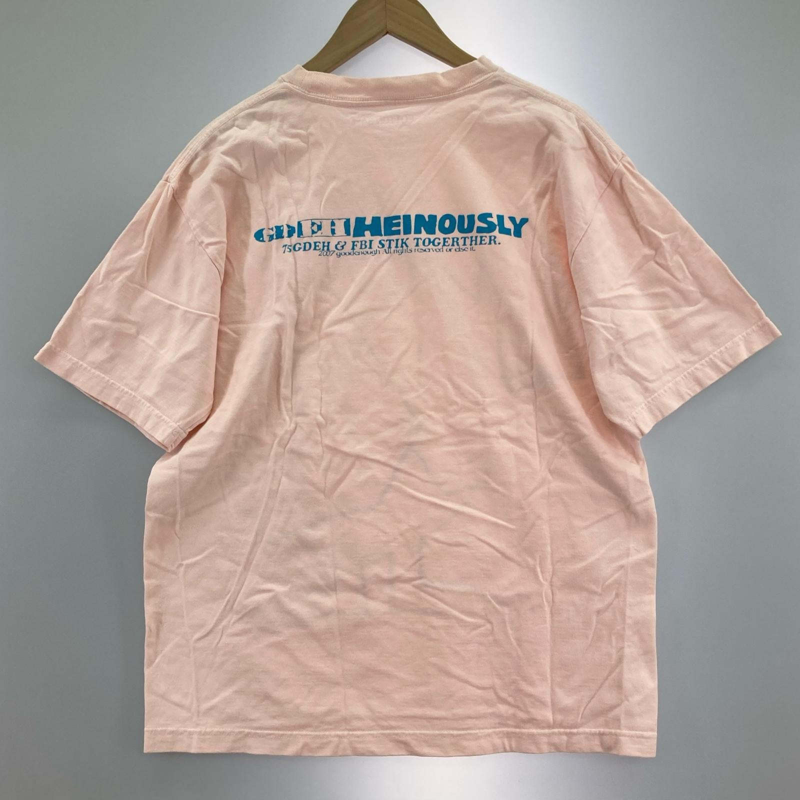半袖Tシャツ FBI HEINOUSLY Tシャツ (M) ピンク M ピンク