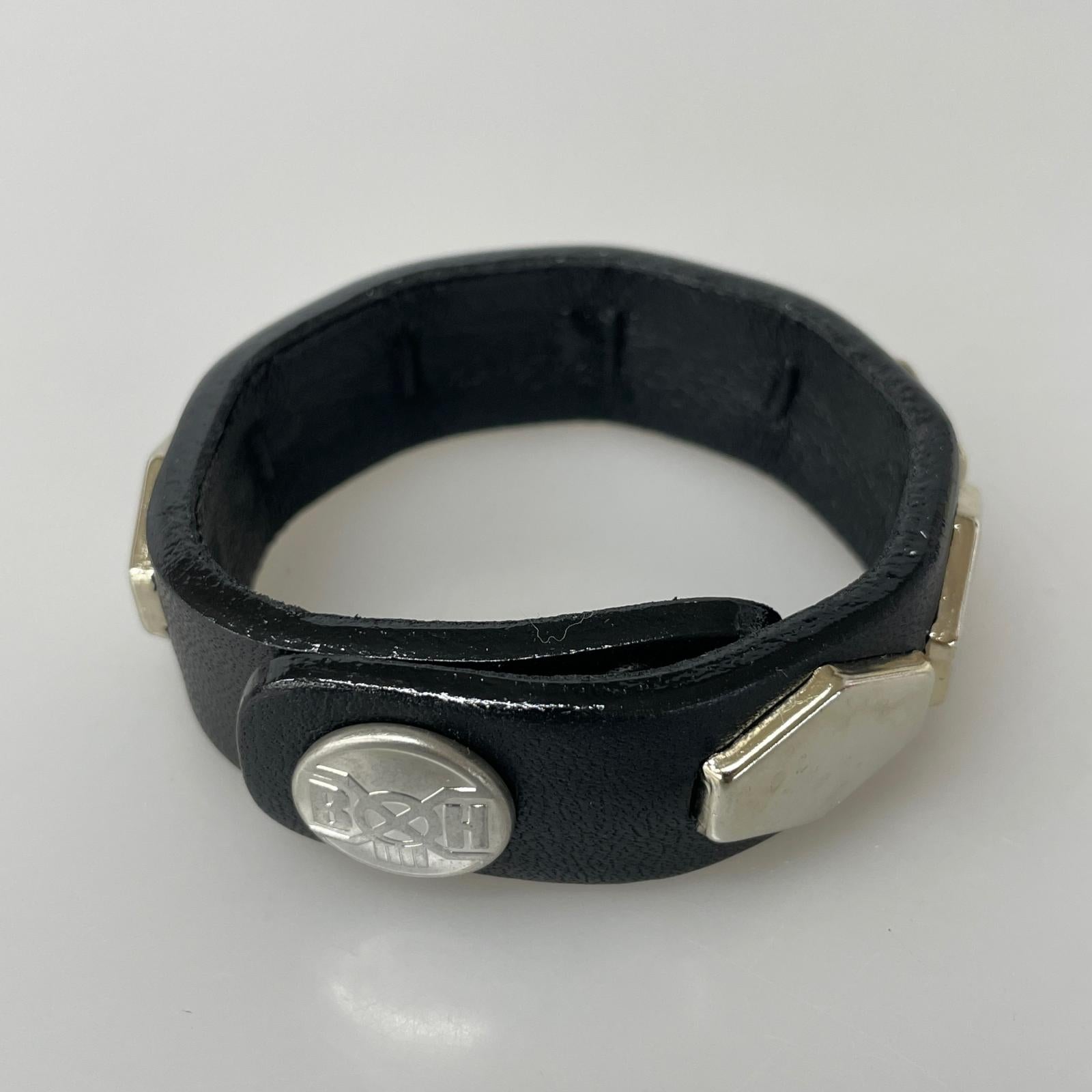 ブレスレット B×H Hexagon Studs Wrist Band ブラック ブラック