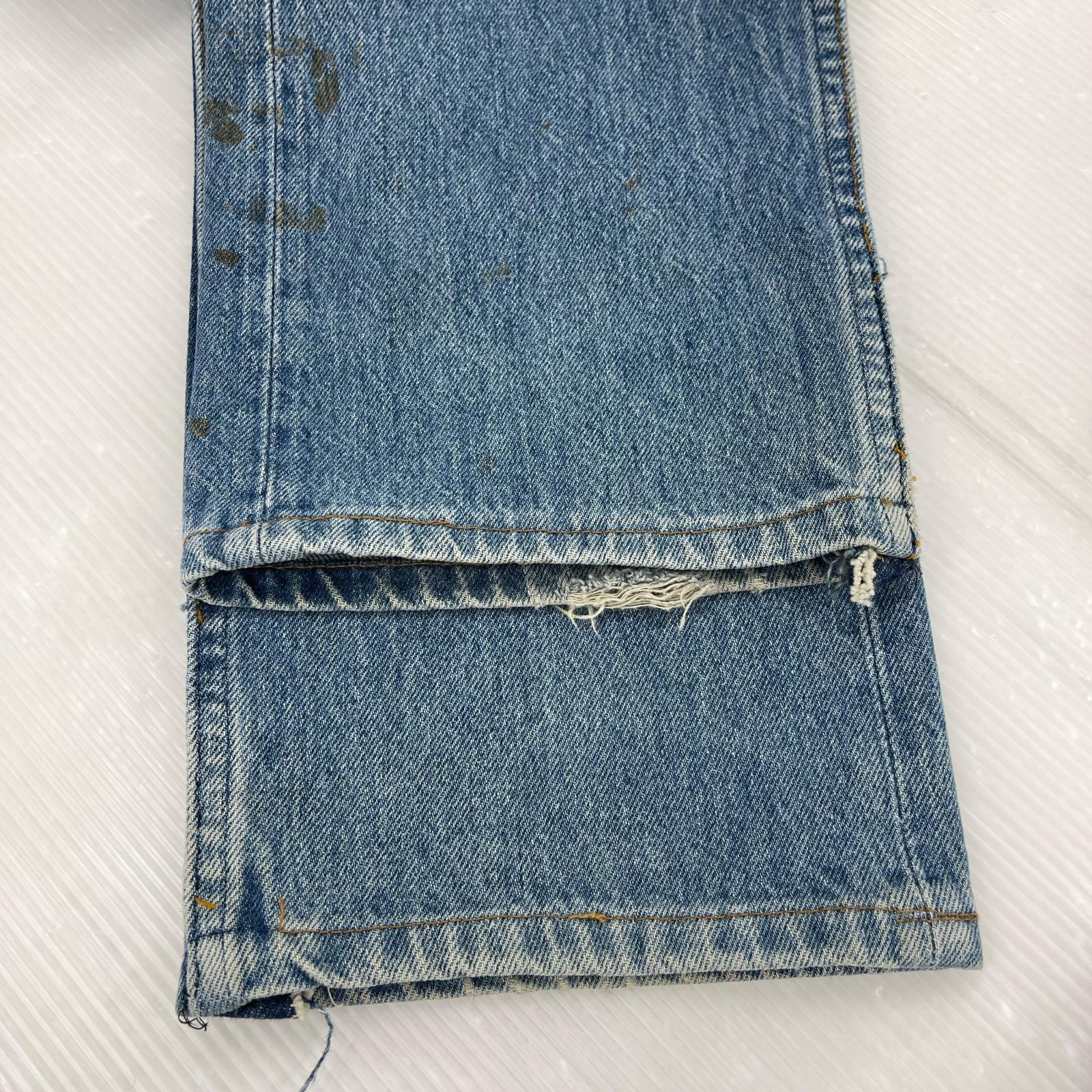 デニムパンツ 90s 501xx ボタン裏555 バレンシア USA製 W30 30 ブルー