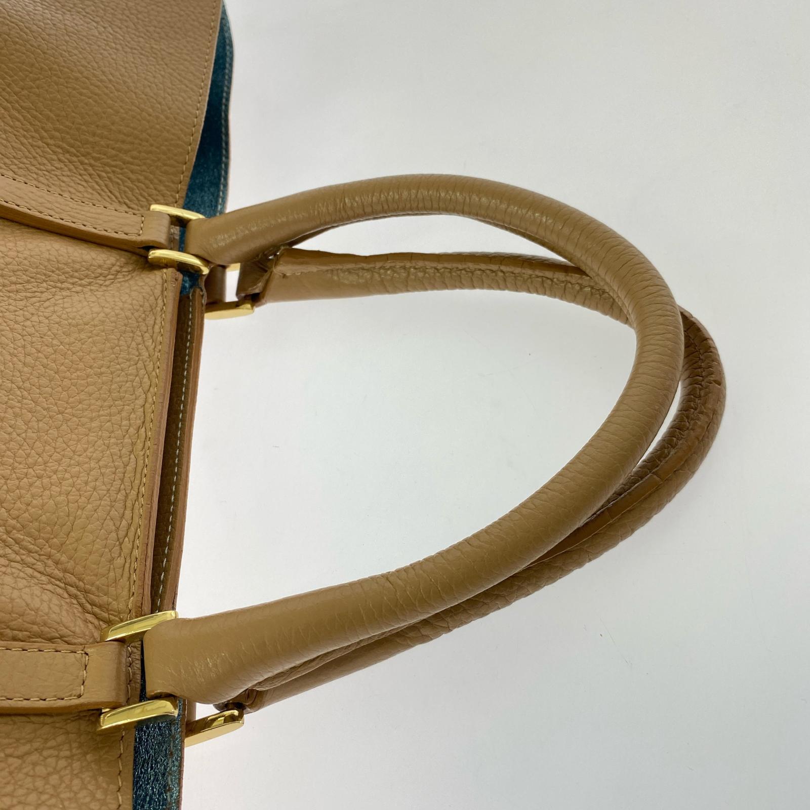 ハンドバッグ GIANNI NOTARO FOR SCAPA 茶 ブラウン