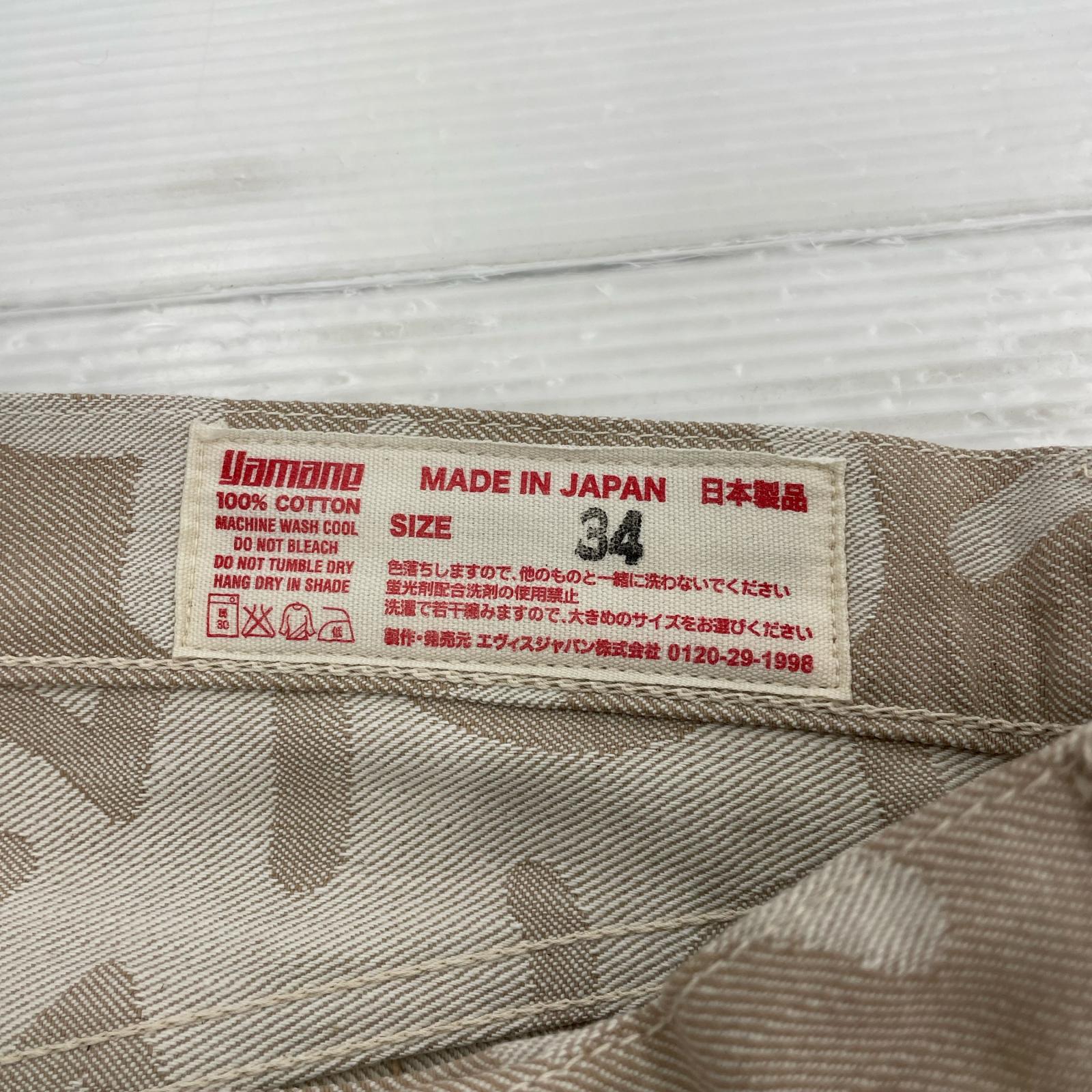 デニムパンツ Lot.5500 JACQUARD カモメ 総柄 W34 34 ベージュ