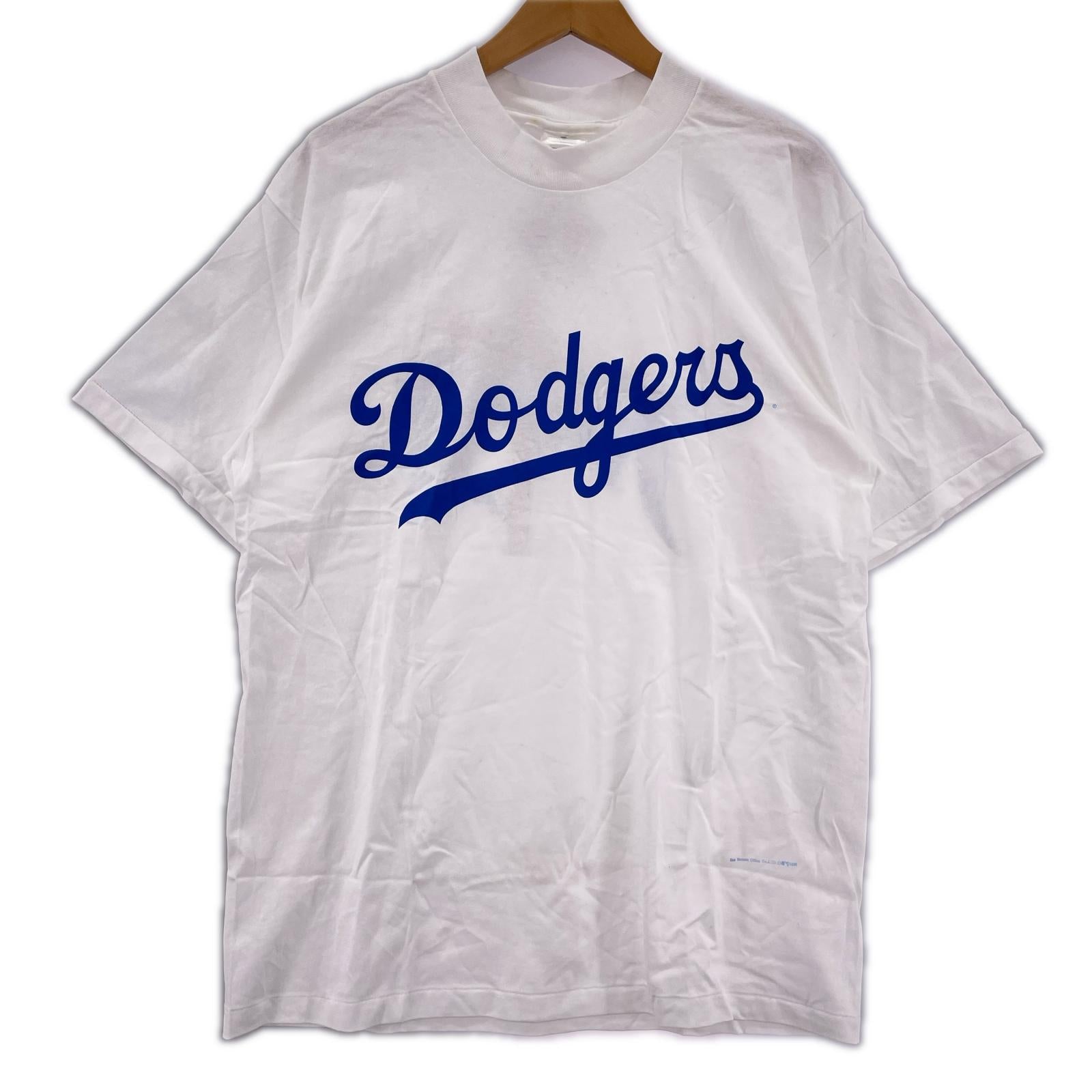 半袖Tシャツ 90s USA製 デッドストック 野茂英雄 プリントT 白 (L) L ホワイト