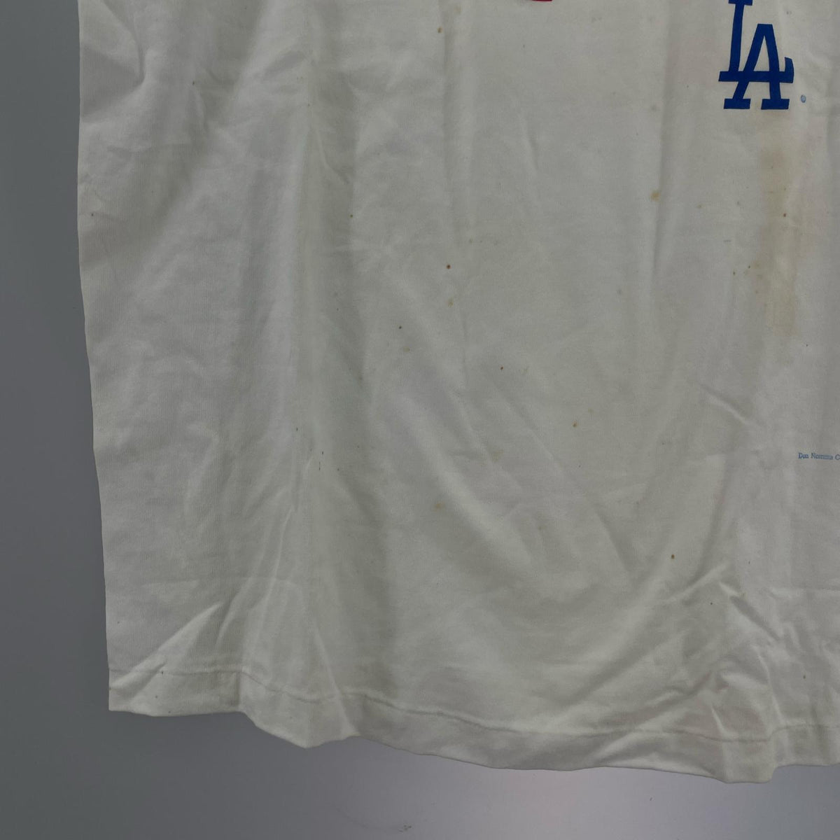 半袖Tシャツ 90s USA製 デッドストック 野茂英雄 プリントT 白 (L) M ホワイト