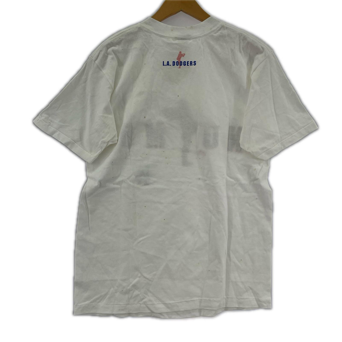 半袖Tシャツ 90s USA製 デッドストック 野茂英雄 プリントT 白 (L) M ホワイト