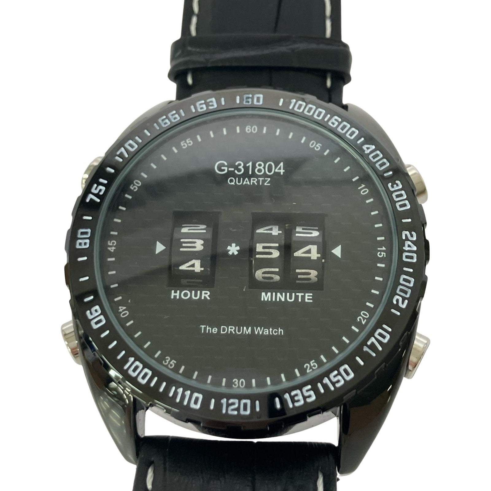 腕時計 MONTRE ROROI/G-31804/ドラムデジットウォッチ ブラック