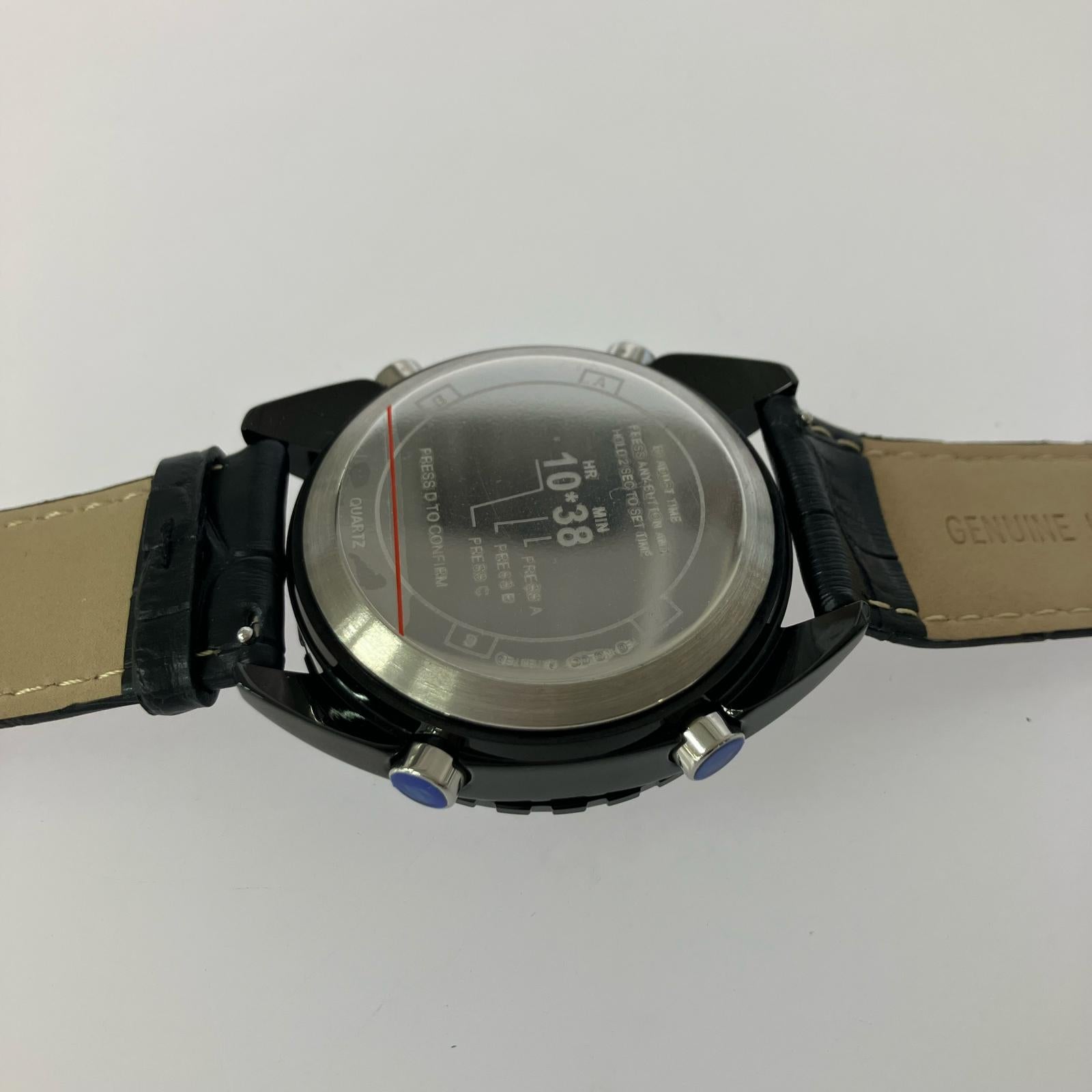 腕時計 MONTRE ROROI/G-31804/ドラムデジットウォッチ ブラック