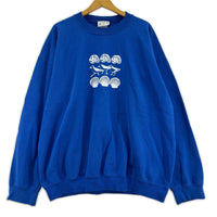 半袖Tシャツ michigan rag co スウェット 青 (XL)