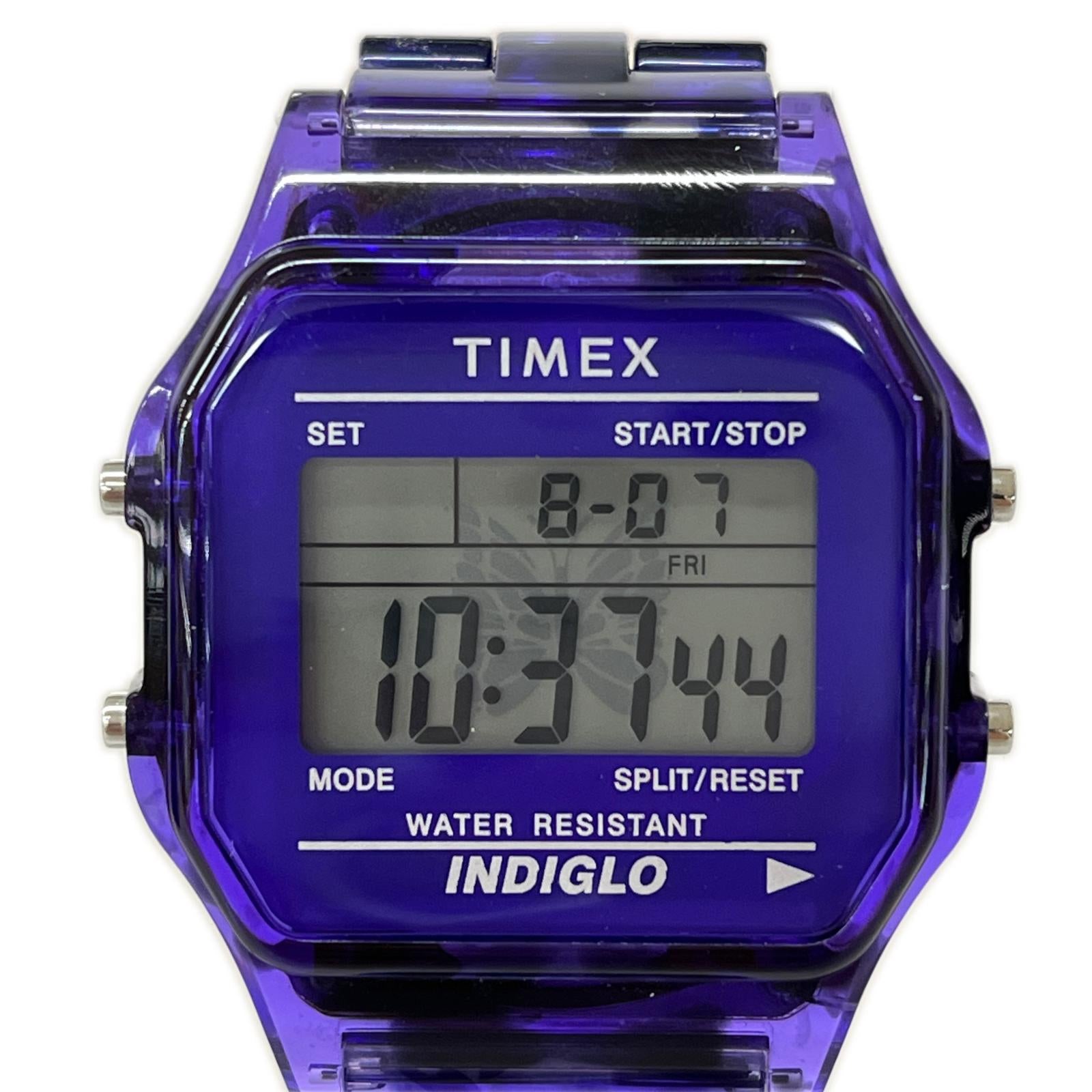 腕時計 BEAMS BOY TIMEX Classic Digital Purple パープル
