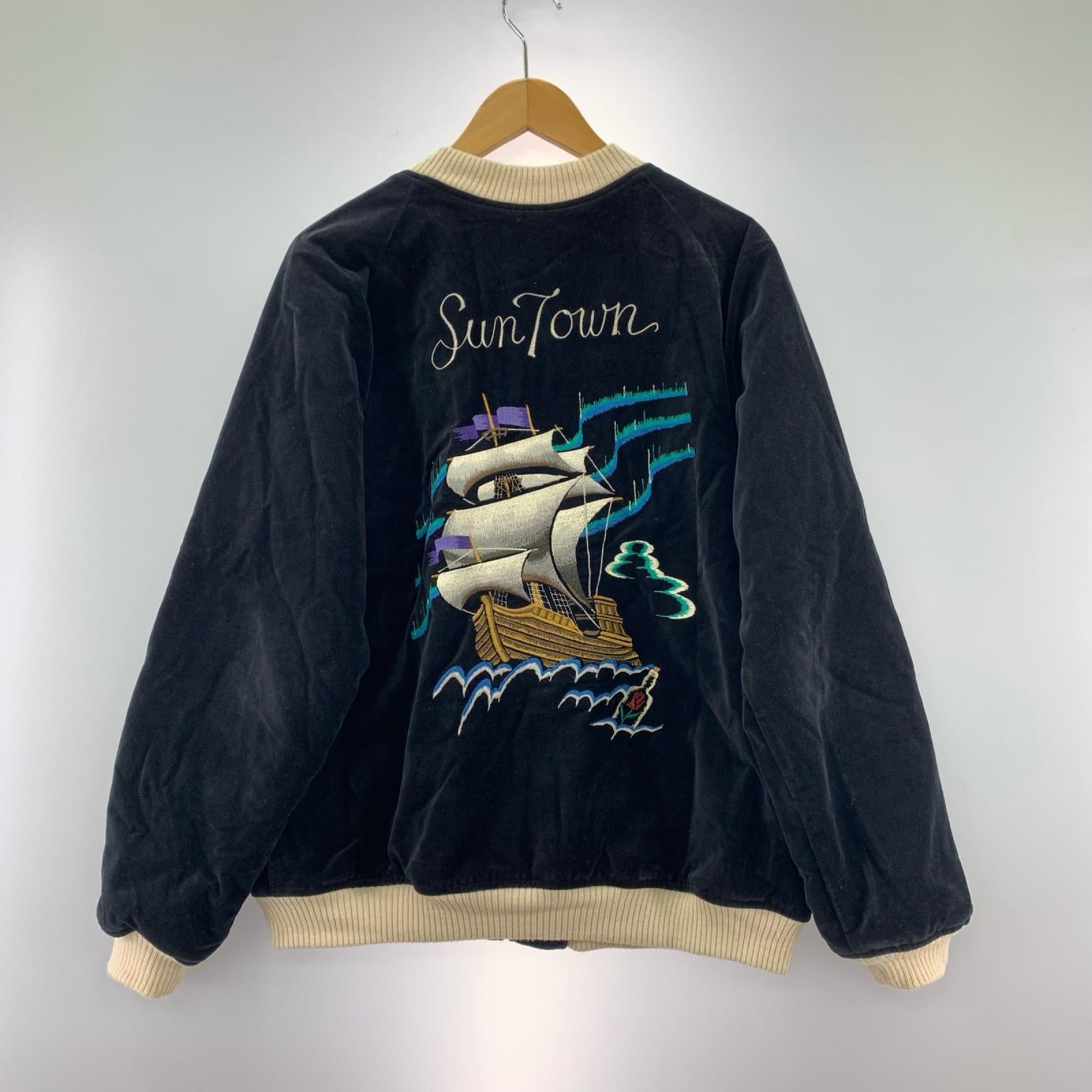 その他アウター スカジャン 黒 M M ブラック