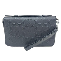 COACH ダブルジップ トラベルオーガナイザー ブラック