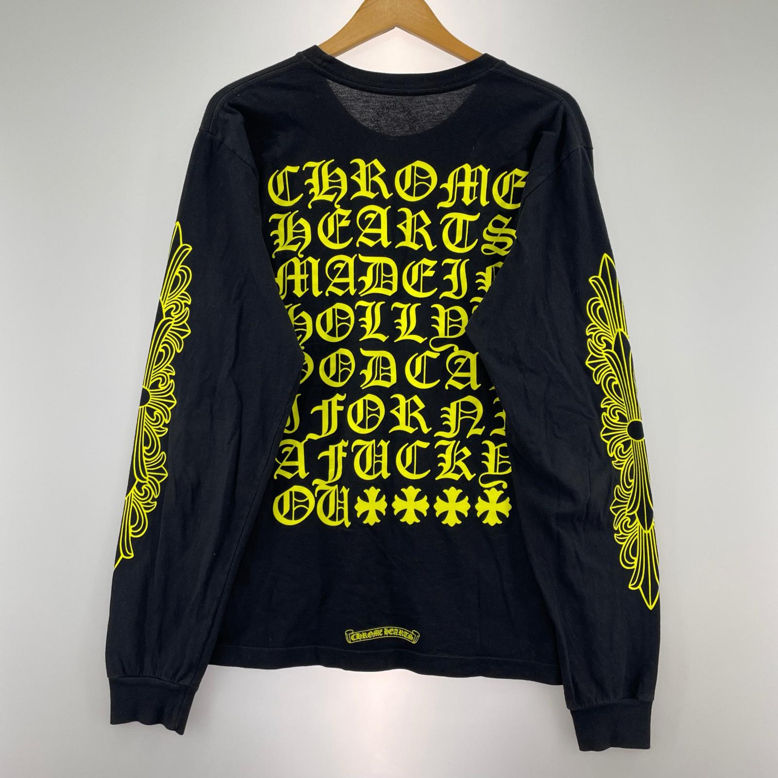 長袖Tシャツ Neon Back Print 黒 (M) M ブラック