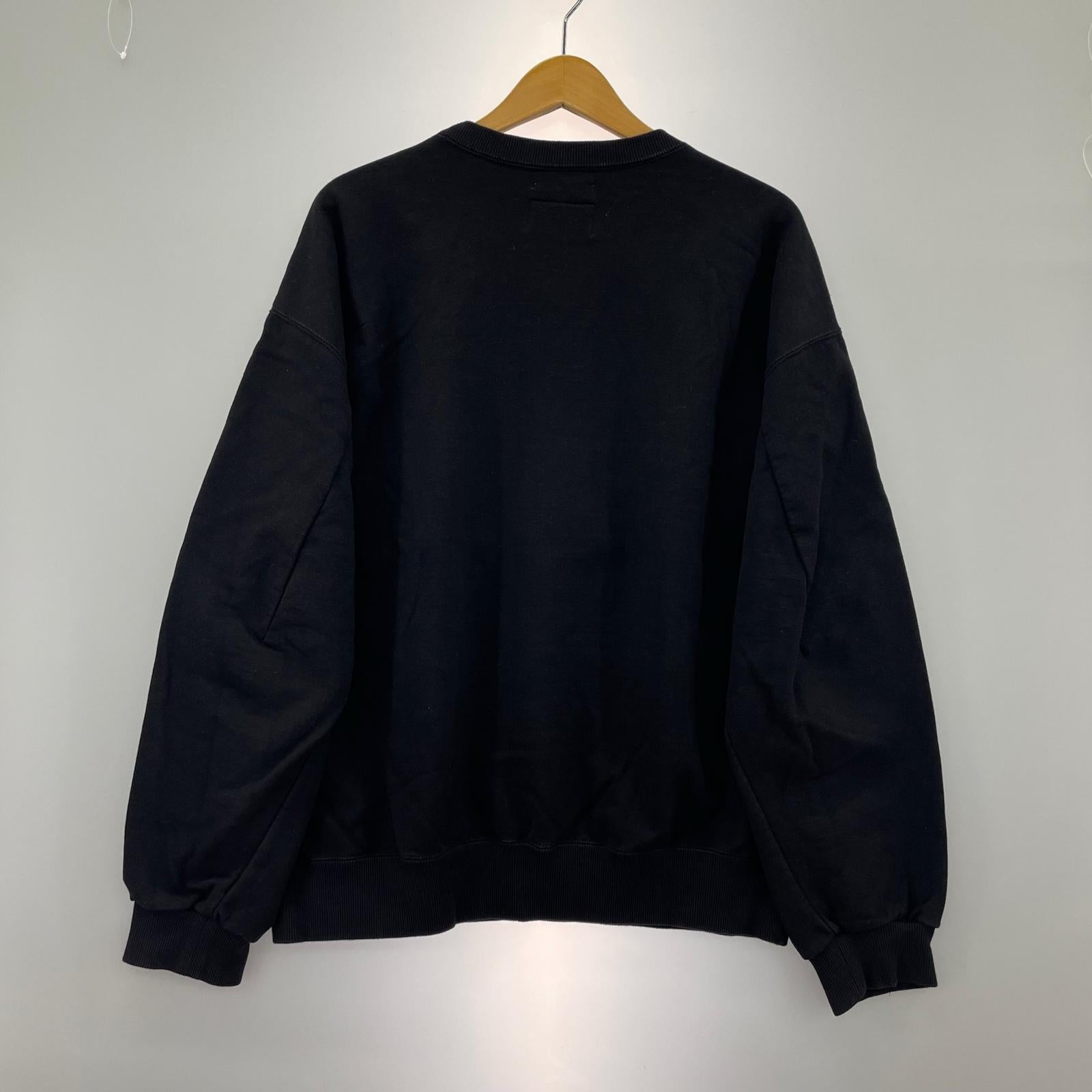 スウェット ×doublet 18AW エンブロイダリースウェット S ブラック