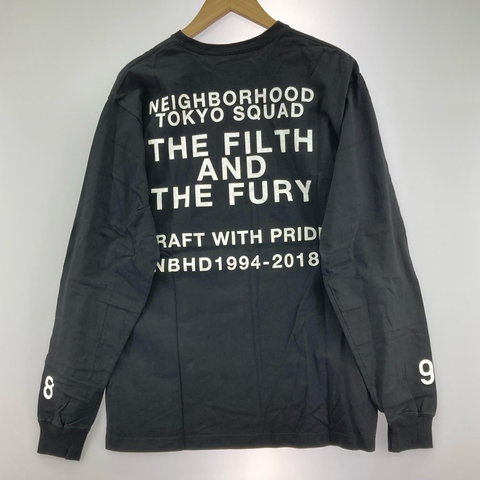 長袖Tシャツ FILTH AND FURY/C-TEE.LS 182PCNH-LT10 (M) M ブラック