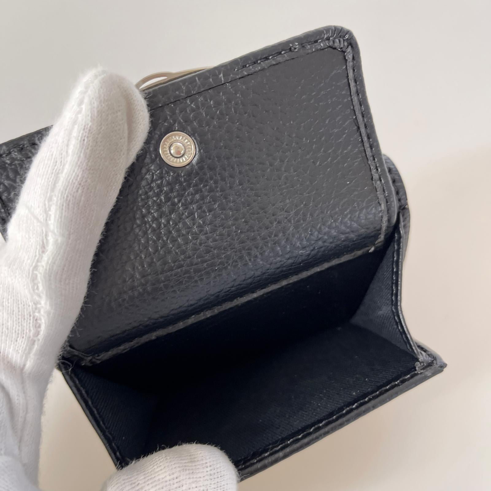 コンパクトウォレット Vivienne Westwood オーブ 三つ折り財布 ブラック ブラック