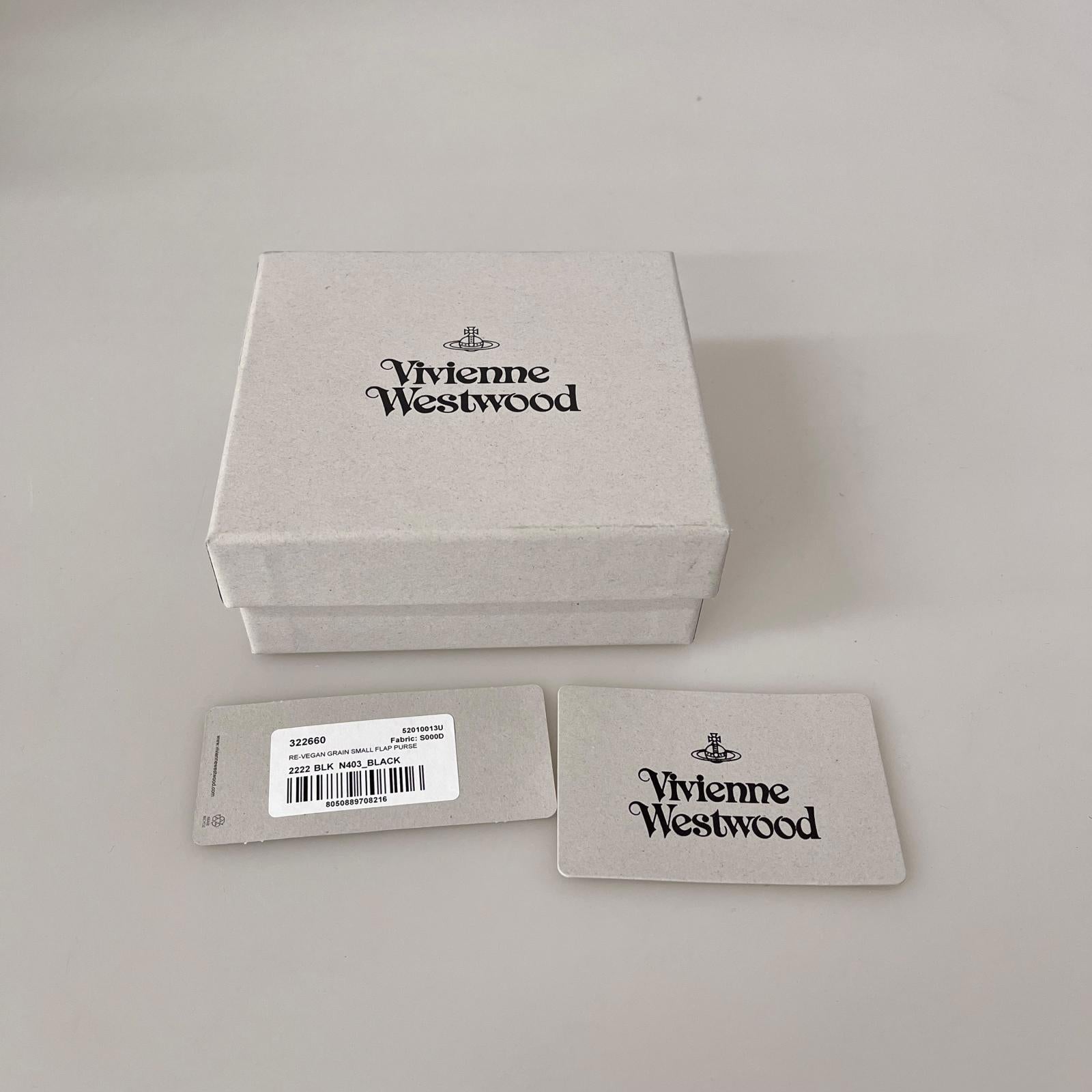 コンパクトウォレット Vivienne Westwood オーブ 三つ折り財布 ブラック ブラック