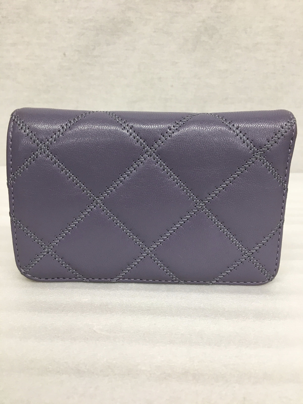 TORY BURCH Willa キルティングミディアムウォレット 紫
