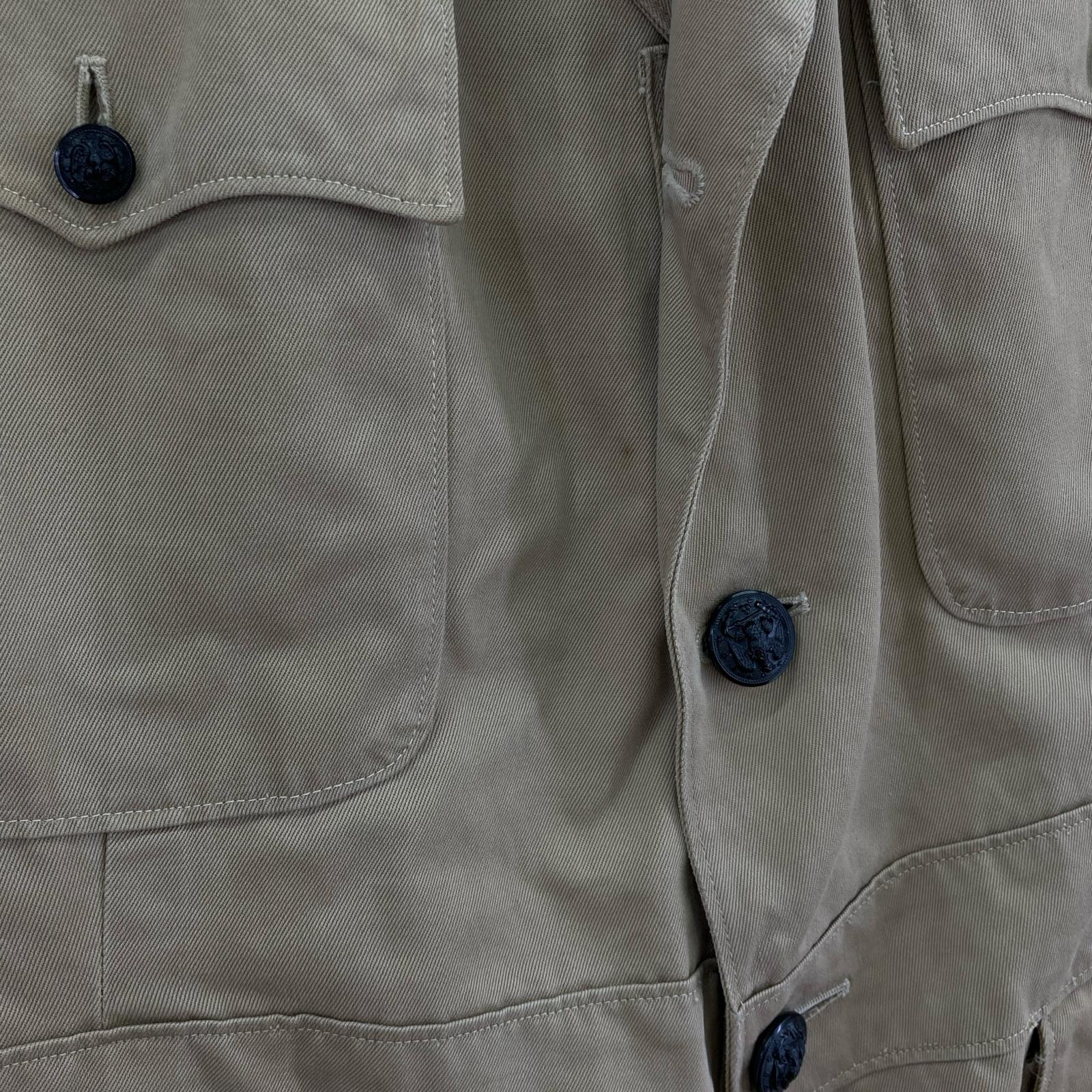 ミリタリージャケット 40s~ サファリジャケット チェンジボタン ベージュ