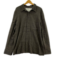 長袖シャツ DSECOND Linen Bamboo Shirt (L) L グレー