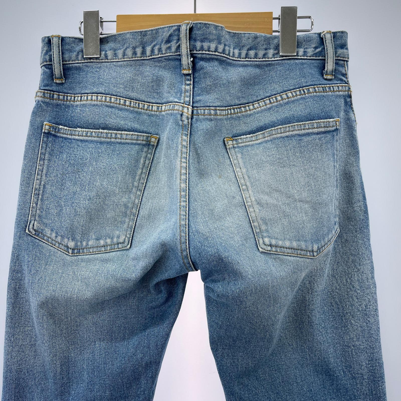 デニムパンツ ダメージ加工 M M ブルー