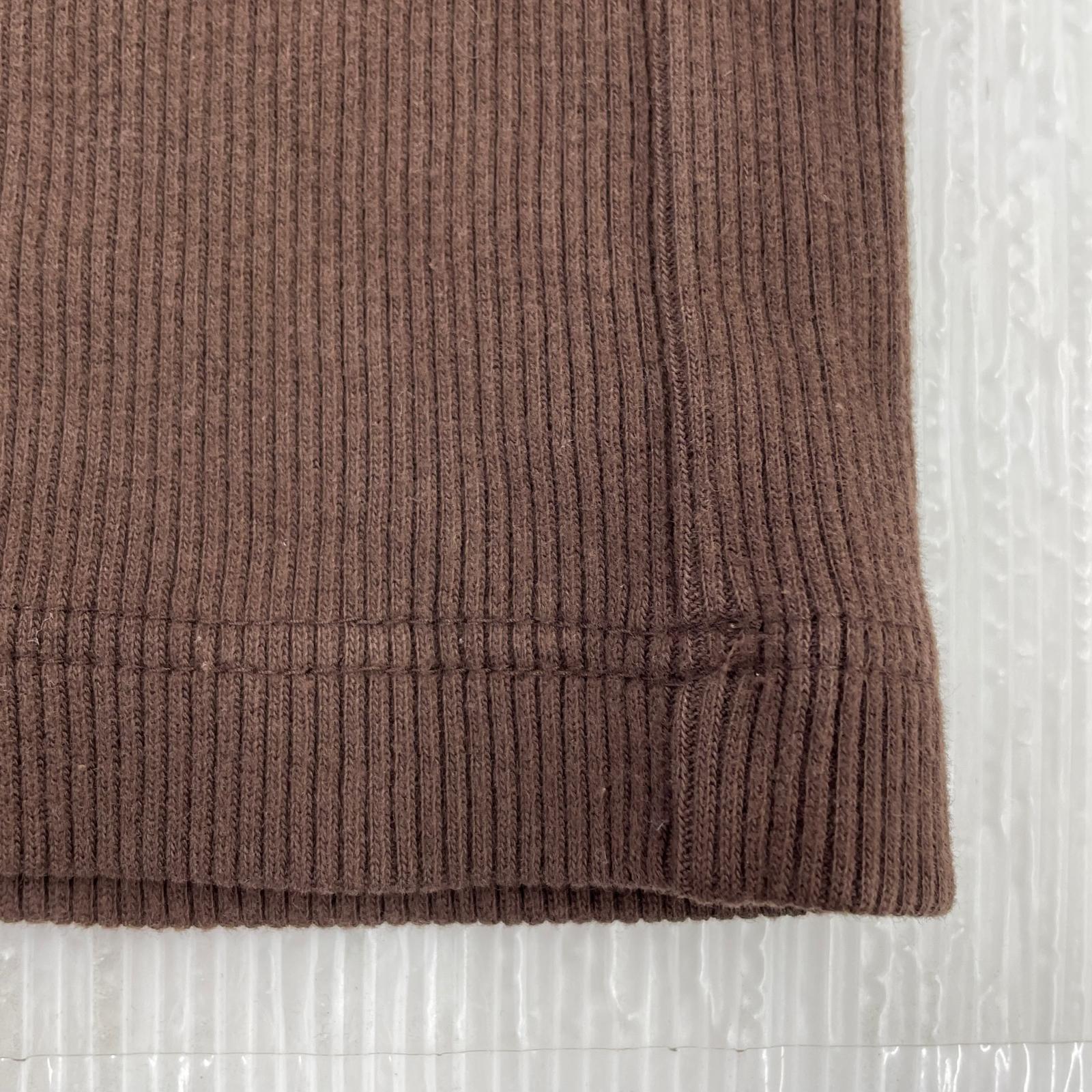 ニット 90s High Neck Cotton Knit ブラウン