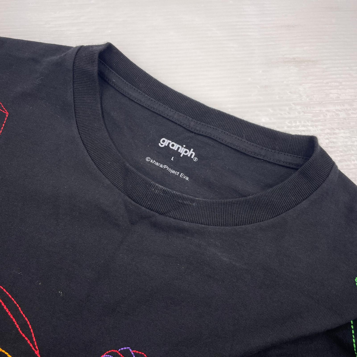 半袖Tシャツ ×EVA L ブラック