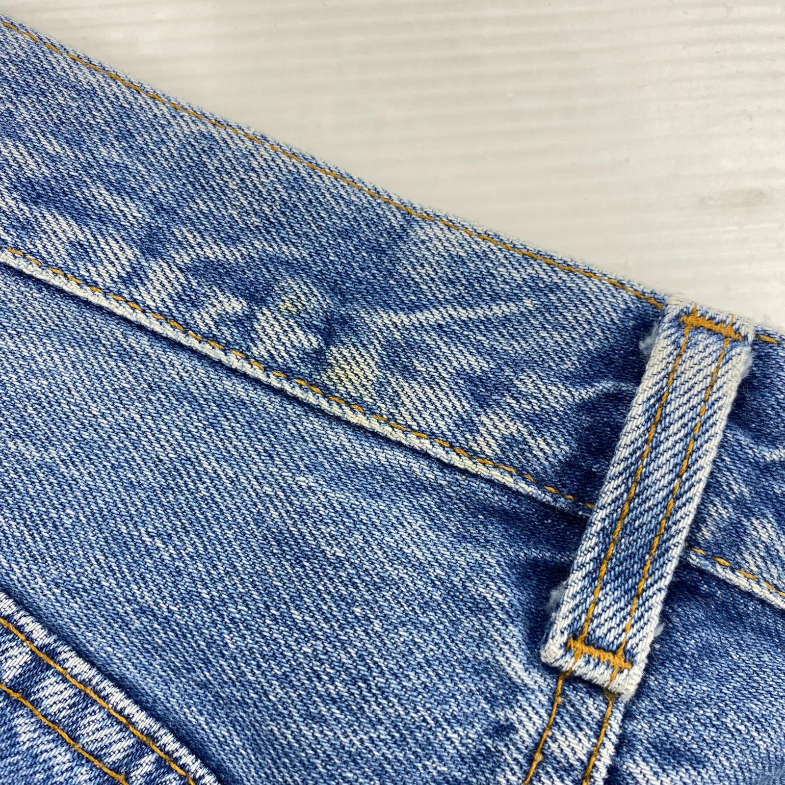 デニムパンツ 80s 501 USA製 ボタン裏 524 30 ブルー