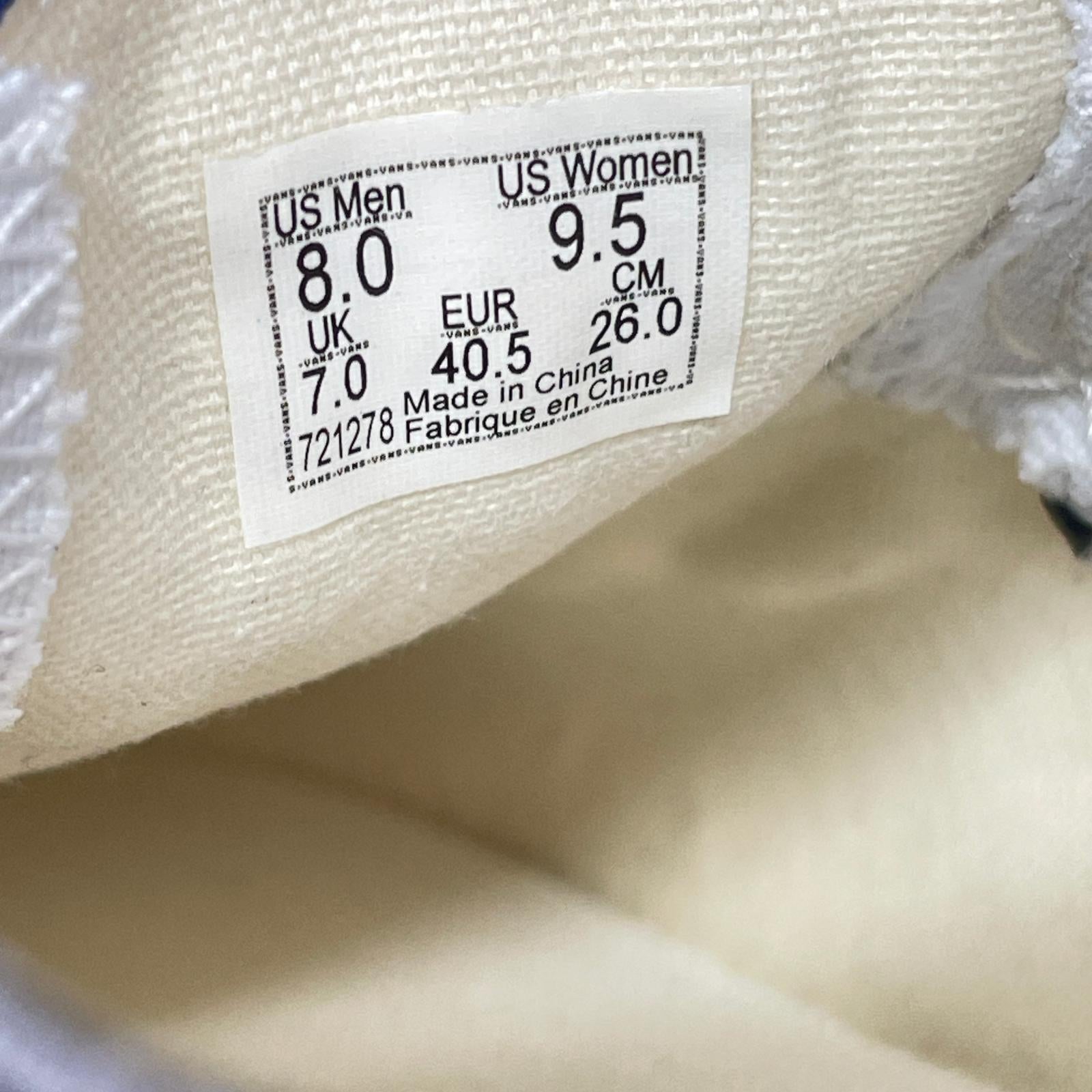 スニーカー VANS LX Classic Slip-on 98 紺 (26) 26cm (US8 UK7 1/2 EU42) ネイビー