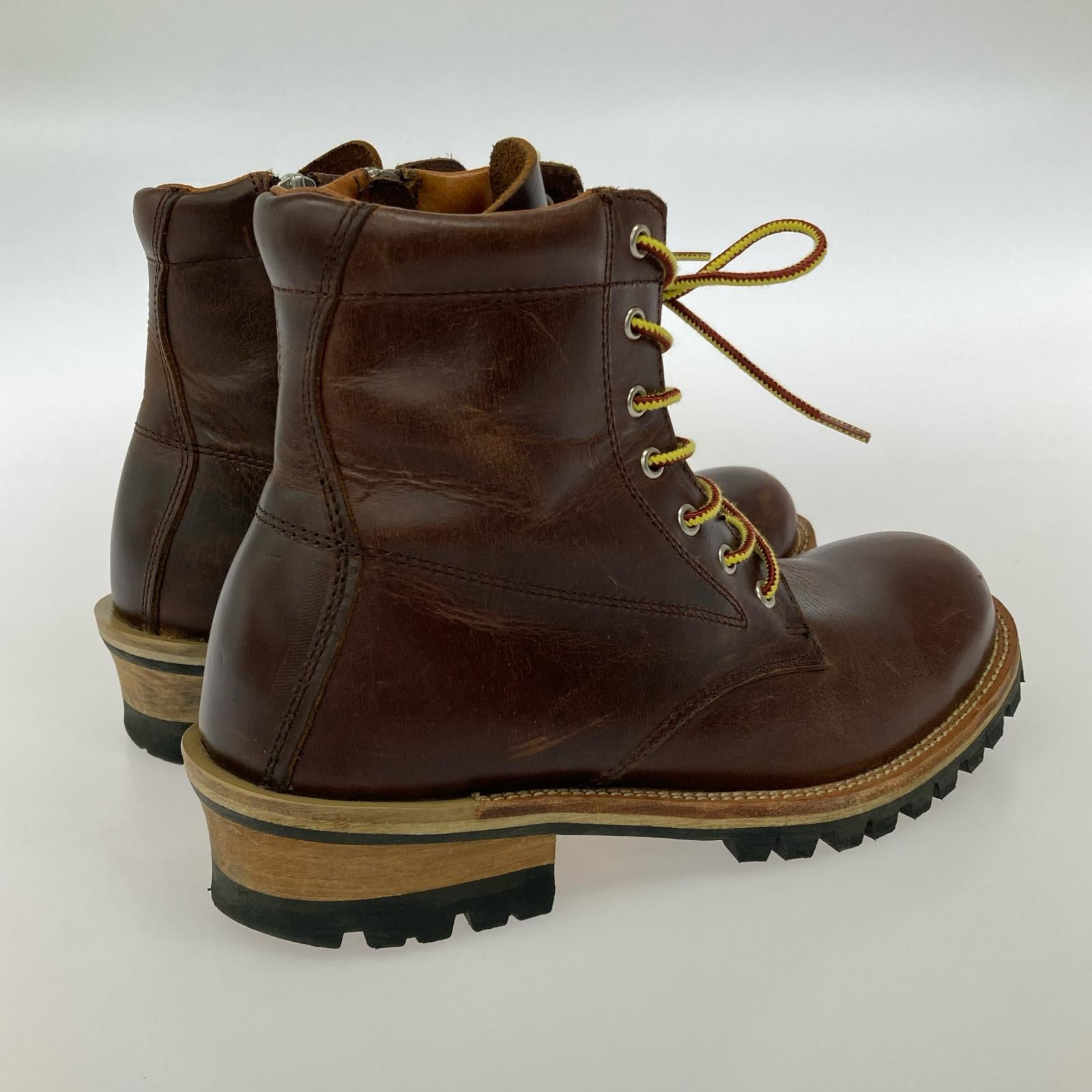ブーツ SLOW WEAR Plain MID Boots OB-8593R (M) ブラウン