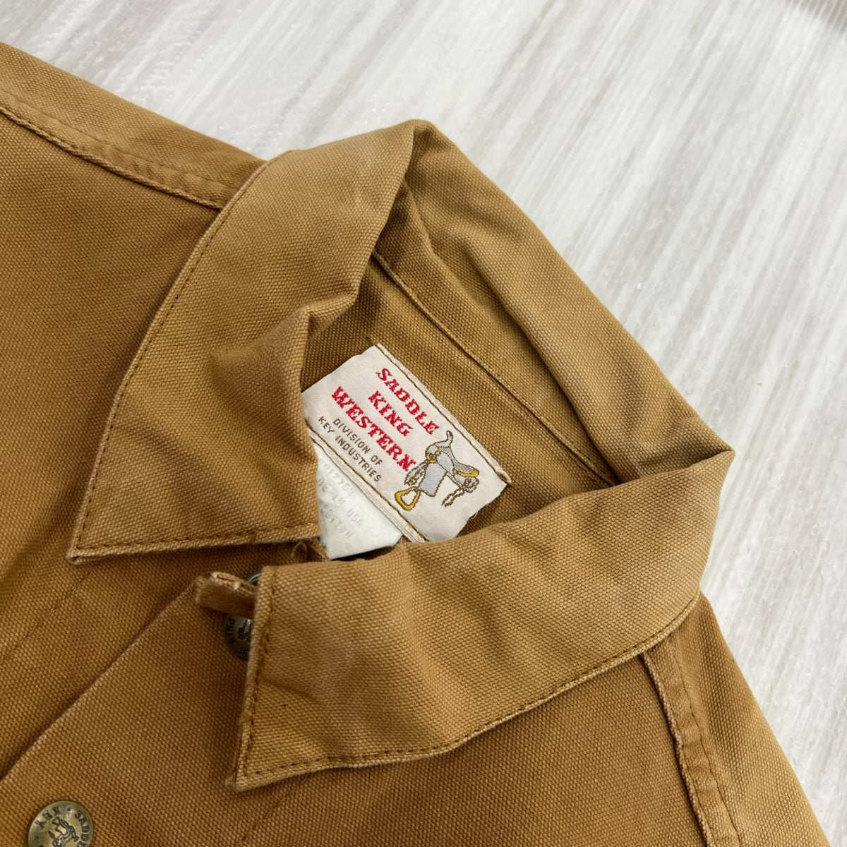 ジャケット SADDLE KING WESTERN ダック トラッカー 茶(40) 40 ブラウン