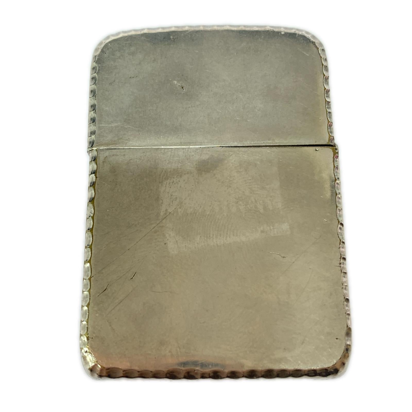 ライター ZIPPO 2003年刻印 3面彫刻 シルバー