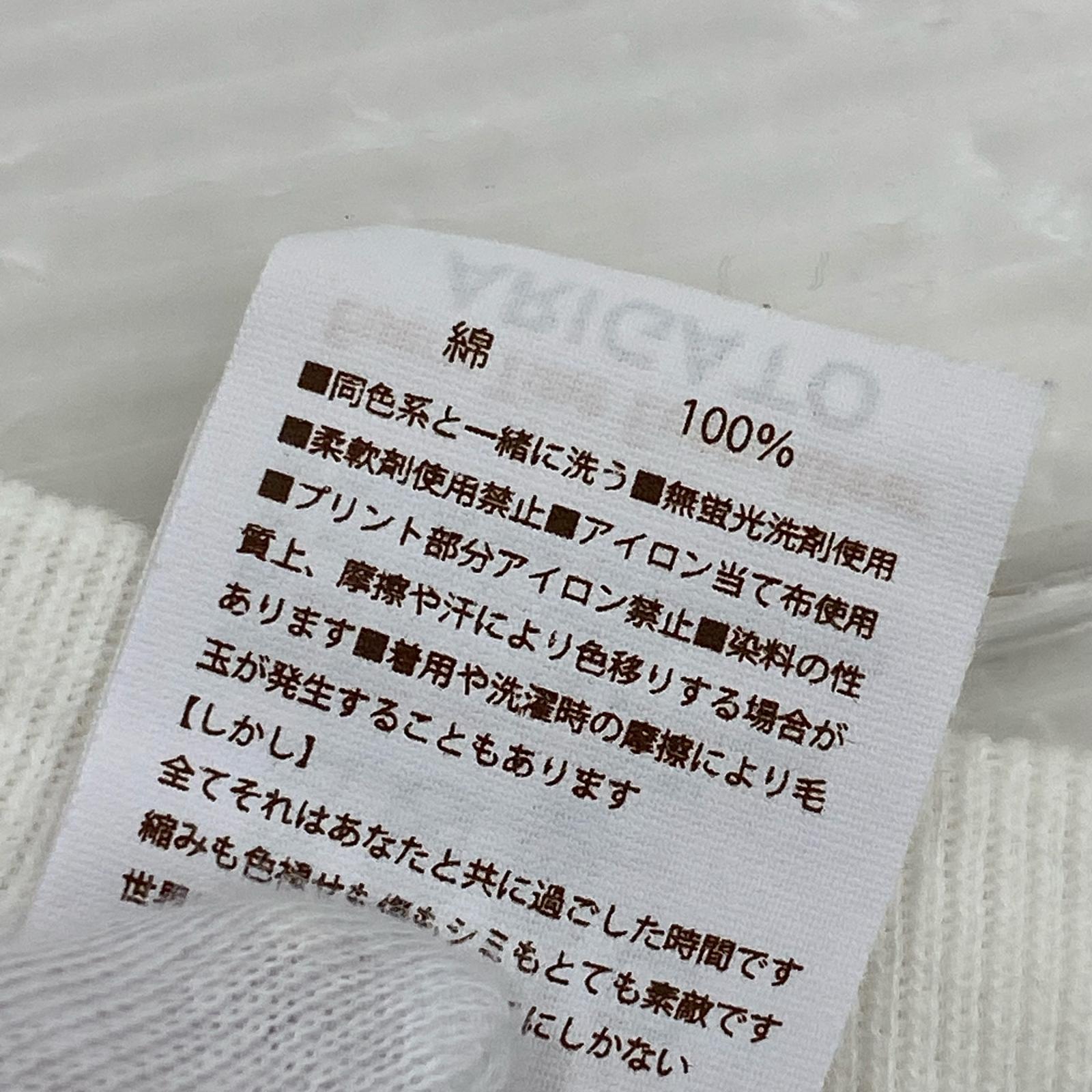 半袖Tシャツ ×浜田雅功 S/Sカットソー ホワイト/グリーン L ホワイト