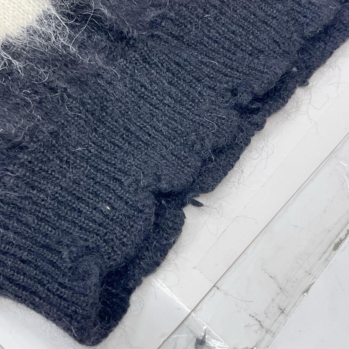 SAINT LAURENT/22AW/モヘアニット/ブラック LL